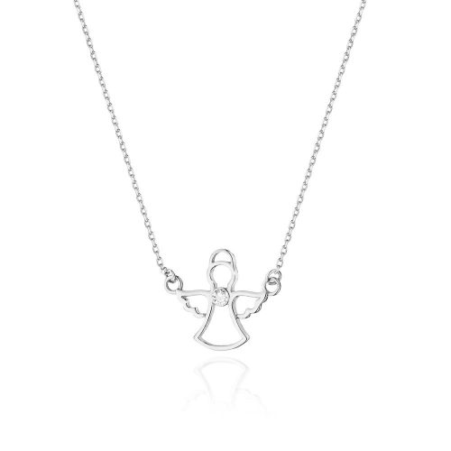 Best Diamonds N-0044 0,0145 karátos fehér arany gyémánt köves angyalkás nyaklánc - Nila Gyűrű
