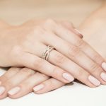Sokköves gyémánt sárga arany eljegyzési gyűrű 0,265 karát W-0215