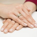 Sokköves gyémánt sárga arany eljegyzési gyűrű 0,18 karát W-0416