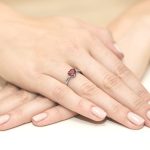Best Diamonds W-0012 0,029 karátos gyémánt rubin sokköves fehér arany eljegyzési gyűrű - Nila Gyűrű